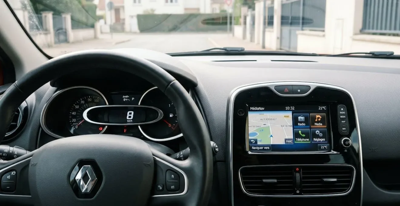 Tableau de bord Renault Clio 4 avec écran tactile MediaNav et instrumentation numérique